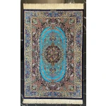 Persian silk rug Ghom / Persian silk carpet Ghom